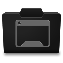 Black Grey Desktop Icon 256x256 png